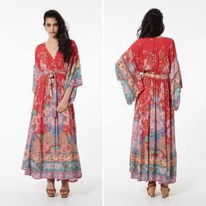 Spell Designs Lotus Gown in Ruby